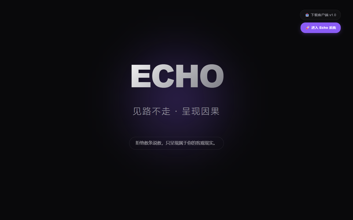 Project Echo 产品界面预览